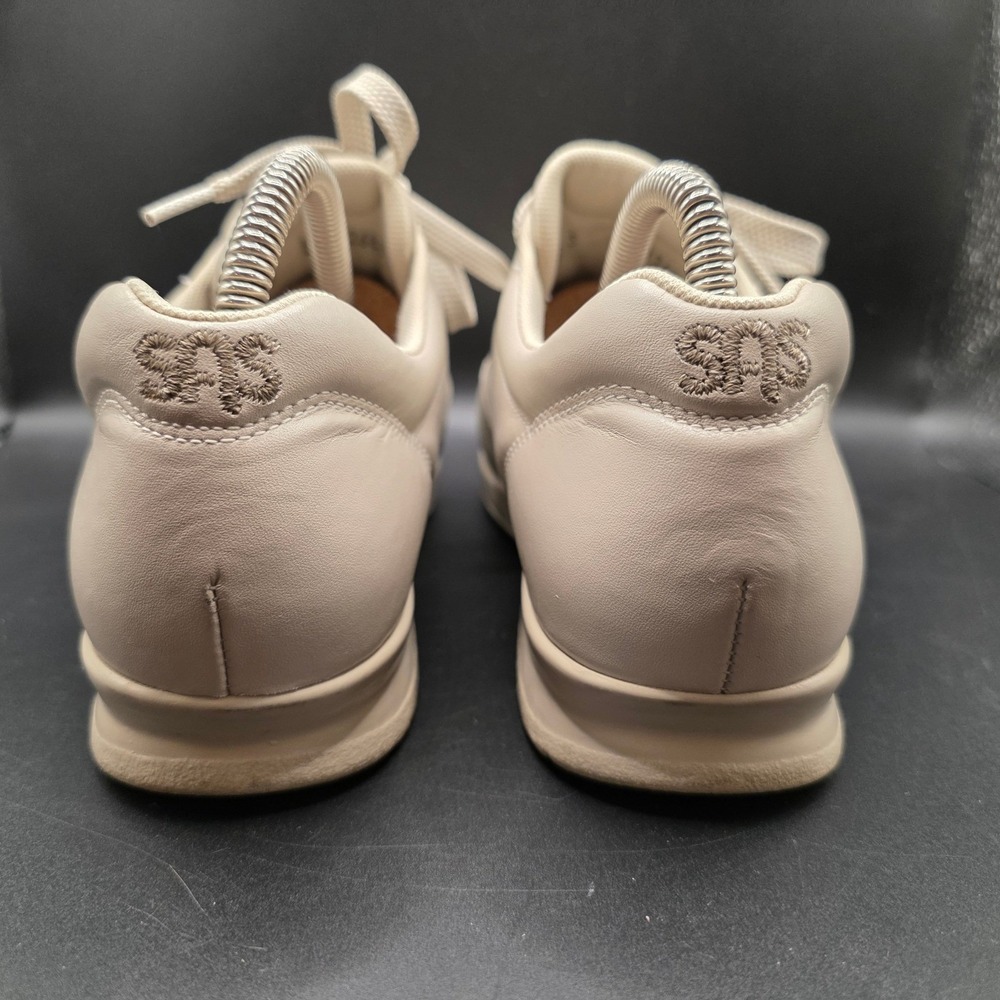 SAS Free Time Women 8.5S Bone Leather Walking Shoes Sneakers Made in USA Comfort - Picture 4 of 11